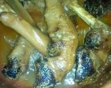 A picture of step 7 of Mutton Trotters/ Paaye😋🐐.