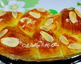 Hình bước làm 4 của món Bánh mì hoa cúc phô mai lá dứa