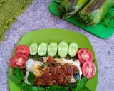 Foto langkah ke 7 dari resep Nasi Bakar Cumi Asin.