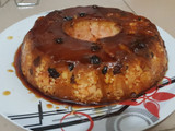 Flan de piña con frutas secas