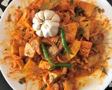 A picture of step 1 of Champaran Handi Kathal (Raw Jackfruit Curry - Bihari style).