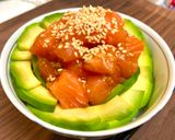 A picture of step 6 of Salmon Avocado Don Rice Bowl.
