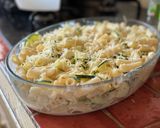 Une image de l'étape 3 de Gratin de pâtes aux courgettes.