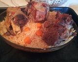 صورة لخطوة 5 من وصفة لحم مشوي ومحمر مع أرز