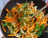 A picture of step 4 of Korean Noodle ‘Japchae’ 잡채.