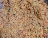 A picture of step 3 of Rava / Sooji Upma.