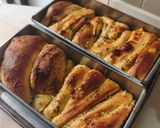 Foto langkah ke 8 dari resep Garlic Cheese Pumpkin Bread.