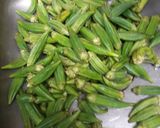 A picture of step 1 of Pickled Okra II and III.