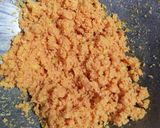 A picture of step 1 of Nariyal Burfi.
