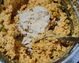A picture of step 2 of Leftover Rice pakoda.