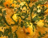 A picture of step 7 of Egg Masala curry.