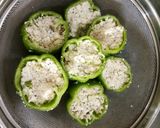 A picture of step 3 of Punjabi Paneer stuffed Capsicum in Red Gravy.