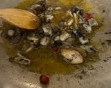 A picture of step 4 of One-Pan Spaghetti with Squid Ink and Lemon.