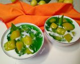 Foto langkah ke 5 dari resep Bubur Ubi Tapioka Pandan.