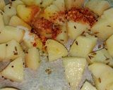 A picture of step 1 of Spicy Potatos.