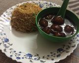 A picture of step 9 of Fried Rice Manchurian.