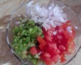 A picture of step 1 of Chick Pea Salad.