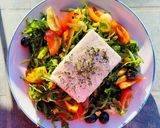 Foto del passaggio 1 della ricetta Insalata con feta e olive nere