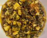 A picture of step 7 of Aloo Methi.