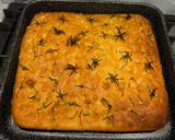 A picture of step 6 of Focaccia Bianca with Salt and Rosemary.