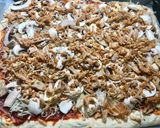 Foto del paso 5 de la receta: Pizza de pollo y champiñones con masa casera en Thermomix