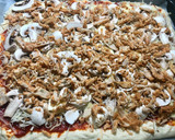 Foto del paso 5 de la receta: Pizza de pollo y champiñones con masa casera en Thermomix