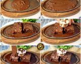 A picture of step 6 of Sizzler Fudge Brownie With Homemade Chocolate Sauce.