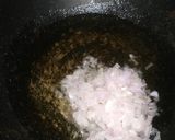 A picture of step 2 of Fry chana chat.