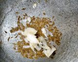 A picture of step 2 of Thandu Keerai Poriyal or Red Amaranth (Stir Fry).