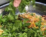 A picture of step 2 of "Bihari Palak Saag".