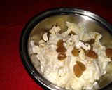 A picture of step 5 of Rice pudding in vermicelli basket.