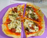 Foto langkah ke 6 dari resep Pizza teflon homemade tanpa ulen.