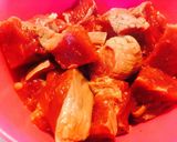 Hình bước làm 1 của món Thịt bò vuông chiên giòn
