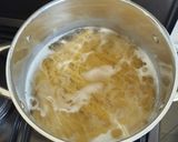 A picture of step 1 of Spaghetti & Sausage.