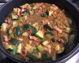 Une image de l'étape 11 de Lentilles brunes au lard, courgettes, pancetta et épices.