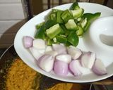A picture of step 1 of Shahi paneer.