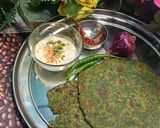 A picture of step 8 of Bathua khasta paratha (soft and khasta Paratha recipe) 😋💚.