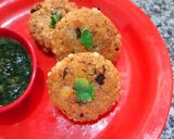 A picture of step 6 of Sabudana Vada.