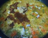 A picture of step 2 of Vegetable Daliya Khichdi for Kids.
