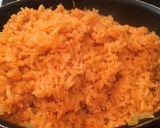 A picture of step 3 of Mexican Red Rice.