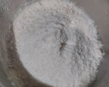 A picture of step 4 of Eggless Coconut And Custard Cake.