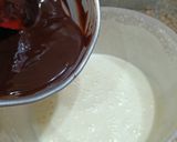 A picture of step 2 of Marble and bounty fudge brownies.