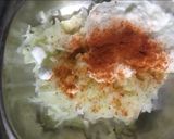 A picture of step 2 of Cucumber Curd Sandwiches.