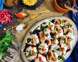 A picture of step 3 of Dahi Vada.