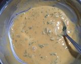 A picture of step 2 of Dahi Phulki.