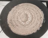 A picture of step 4 of Ragi flour dosa (fermented)/No rice.
