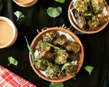 A picture of step 5 of Thankuni Patar Bora (Centella Leaves Pakora / Fritters - Bong style).