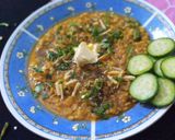 A picture of step 15 of Daal Mash.