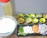 A picture of step 1 of Navratan Pulao.