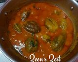 A picture of step 4 of Bharwa Masala Baingan/Stuffed Eggplants.